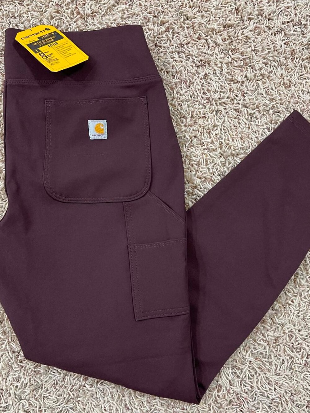 Carhartt Women's Force® Fitted Midweight Utility Pants Blackberry, Size Large